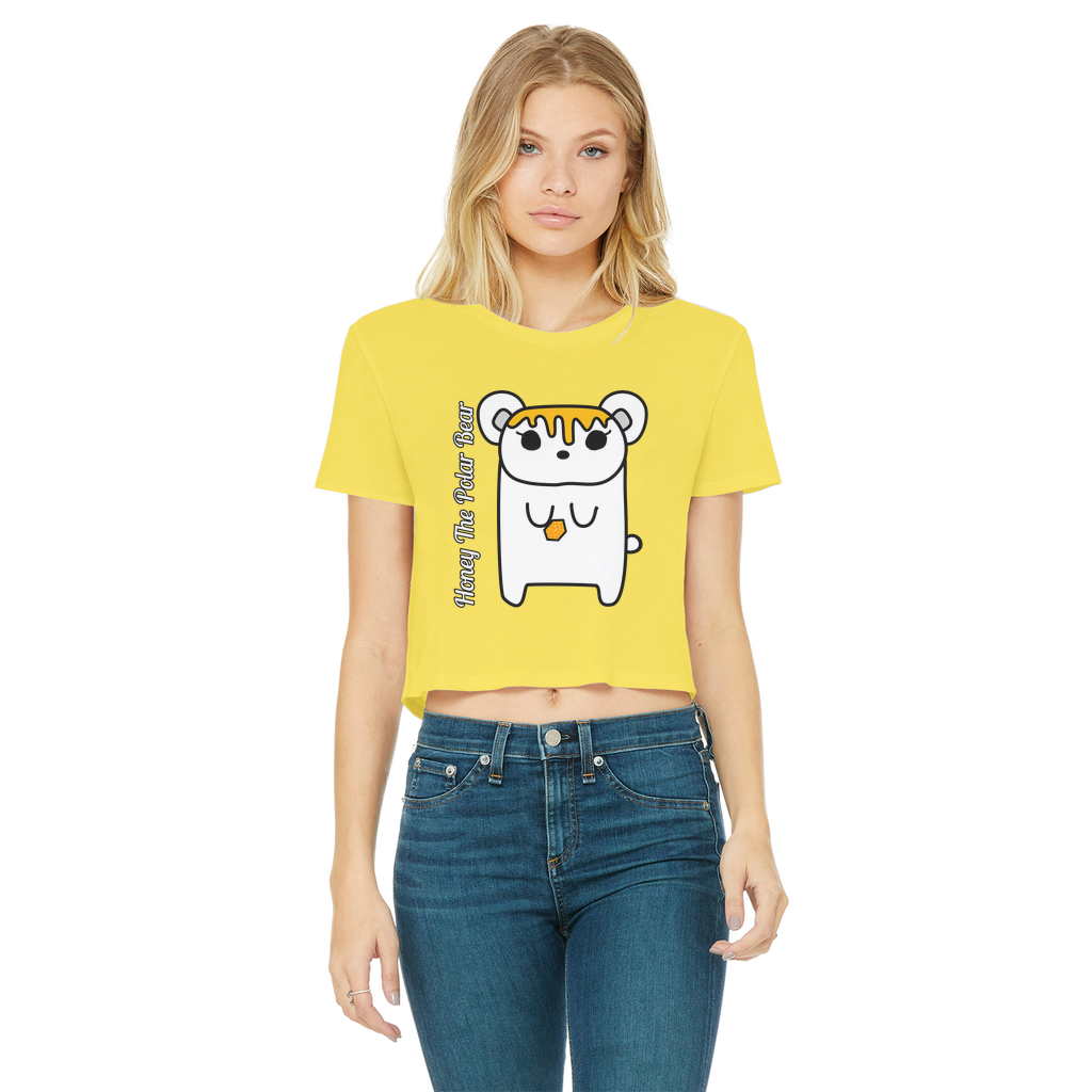 Honey The Polar Bear - Women's Cropped Top