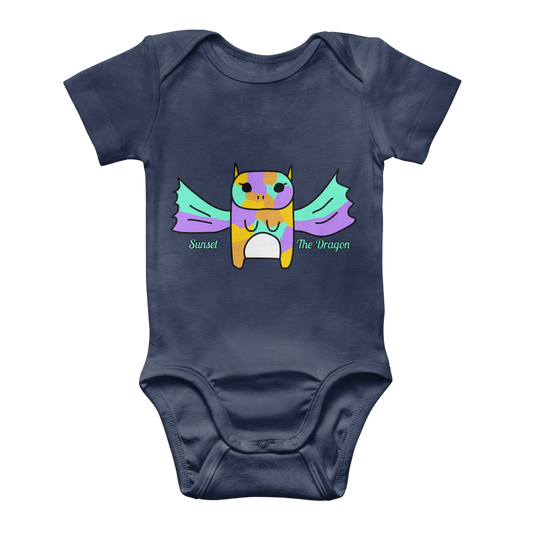 Sunset The Dragon - Classic Baby Bodysuit