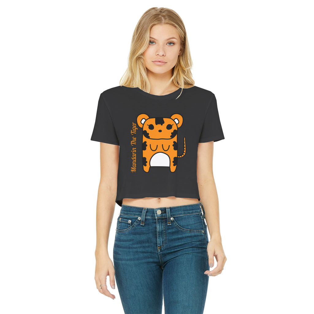 Mandarin The Tiger - Women's Cropped Top