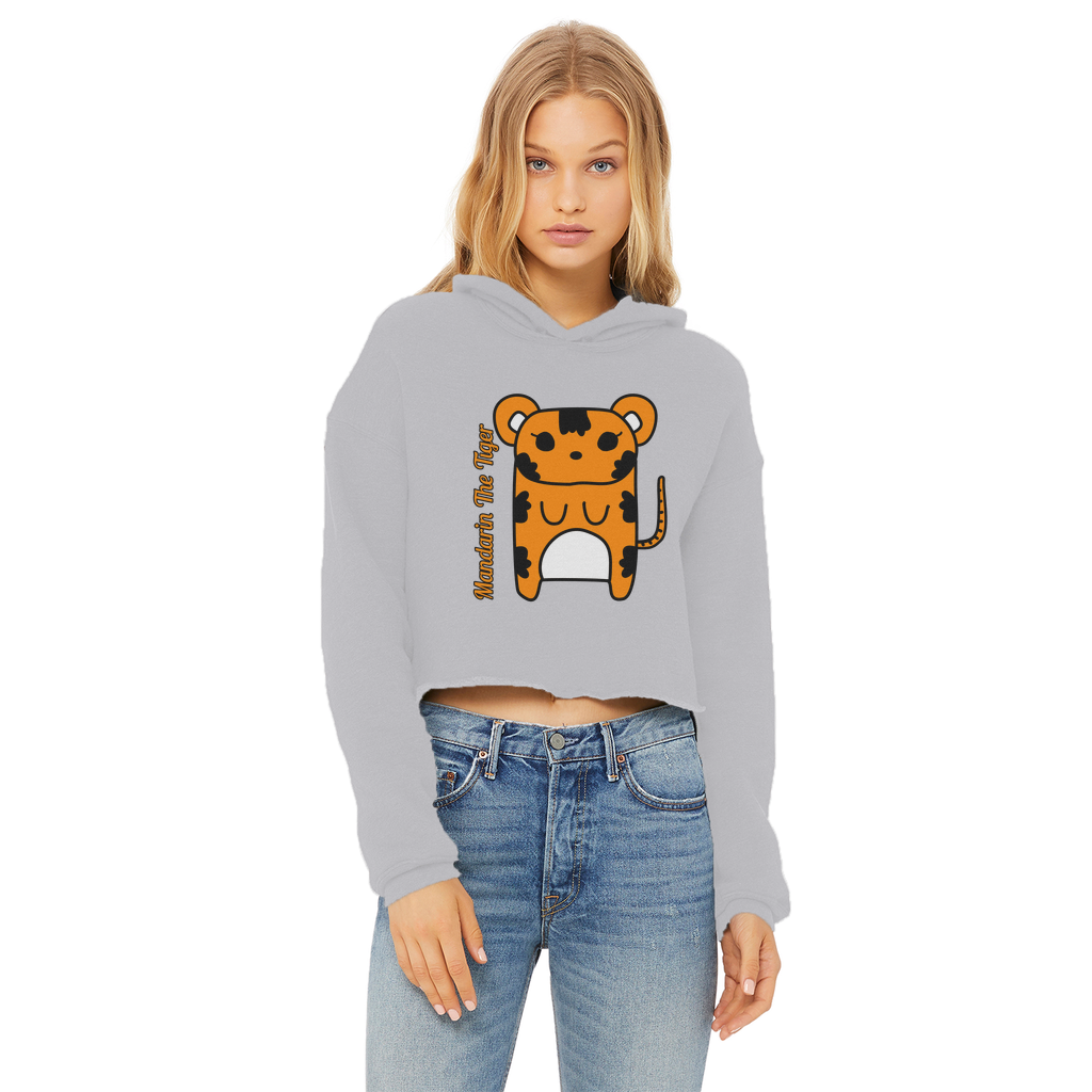 Mandarin The Tiger - Ladies Cropped Hoodie