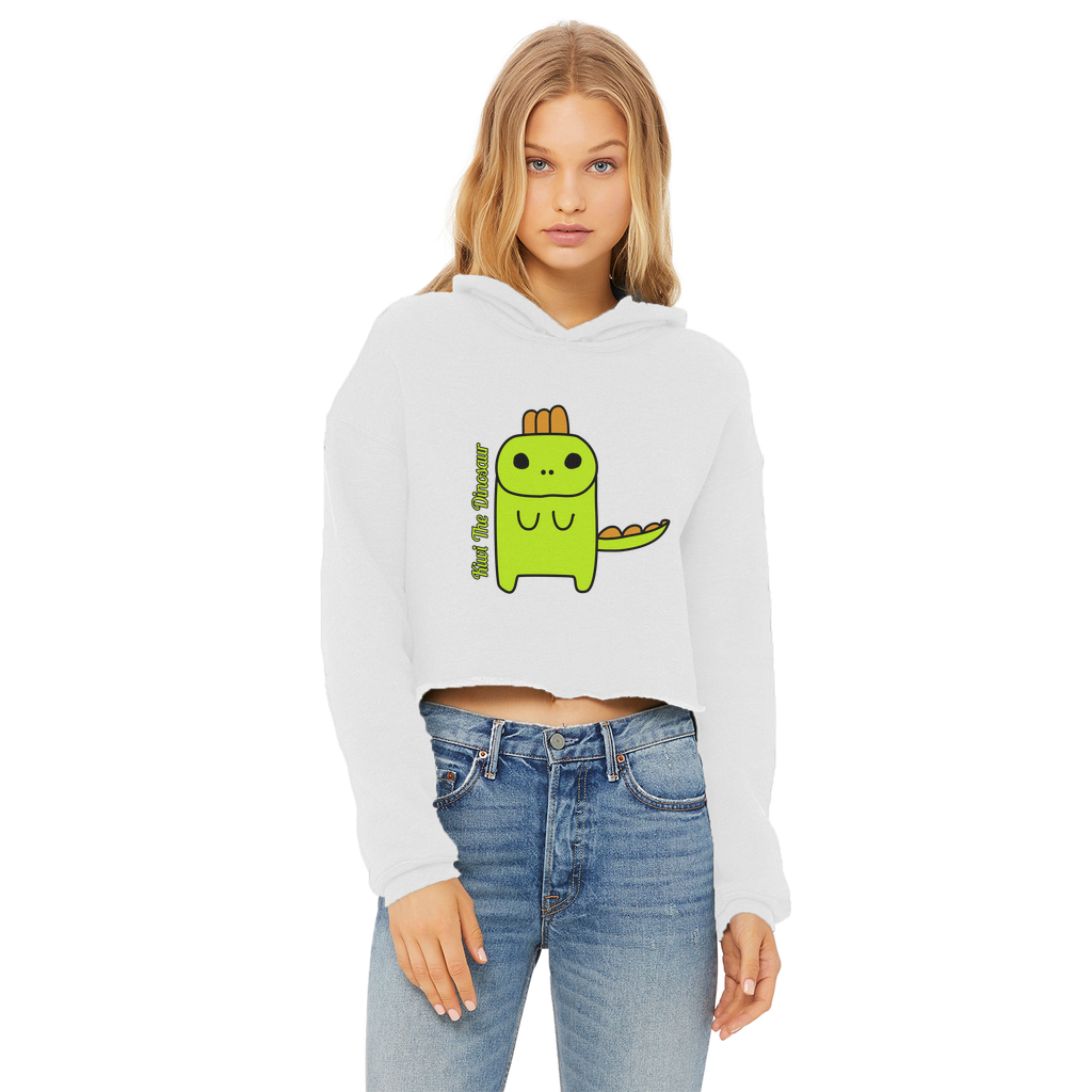 Kiwi The Dinosaur - Ladies Cropped Hoodie