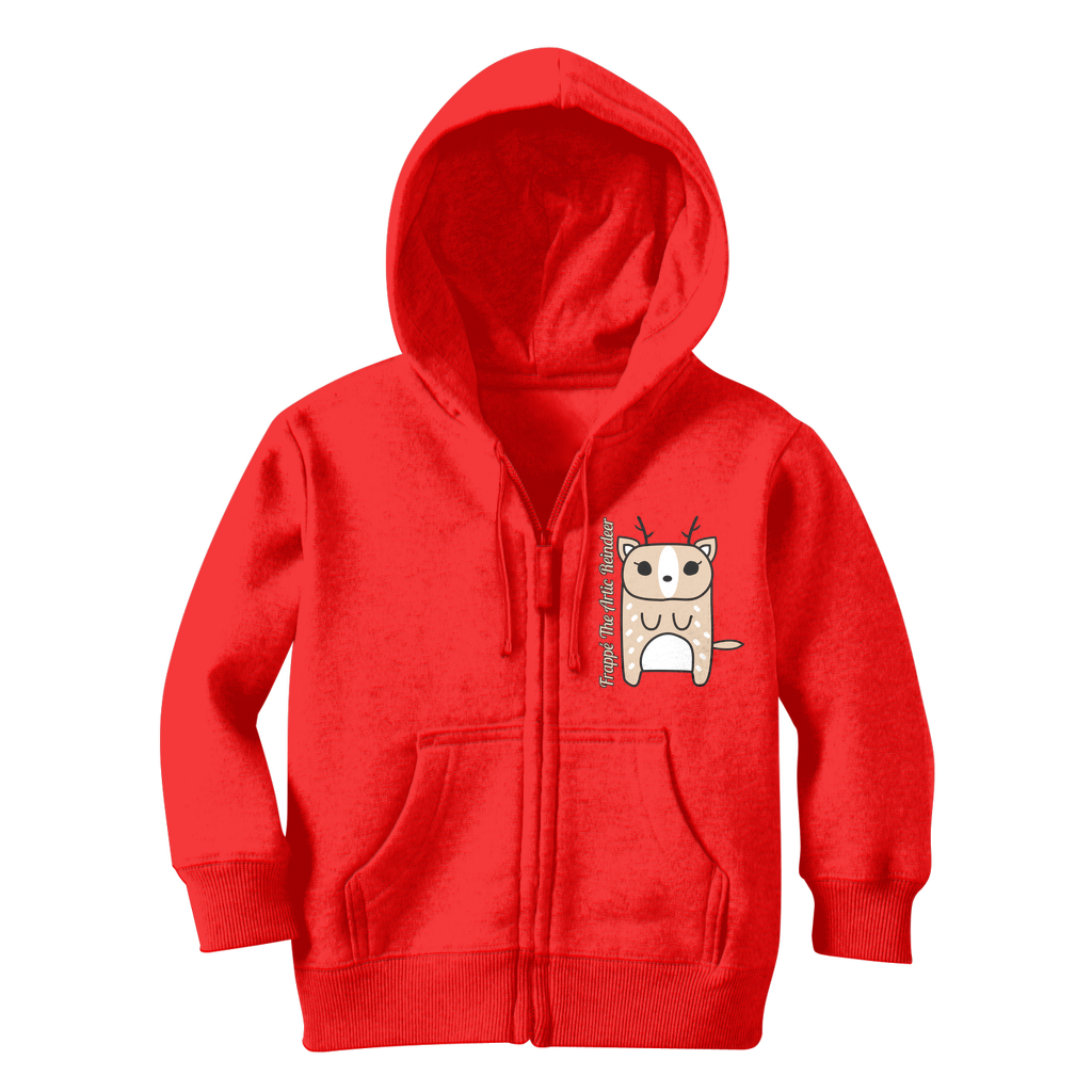 Frappé The Artic Reindeer - Classic Kids Zip Hoodie