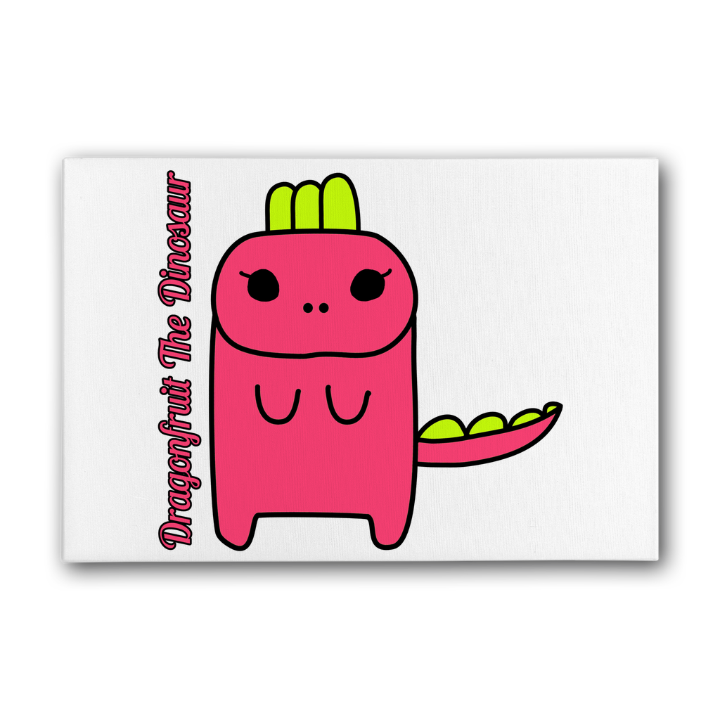 Dragonfruit The Dinosaur - Premium Stretched Canvas