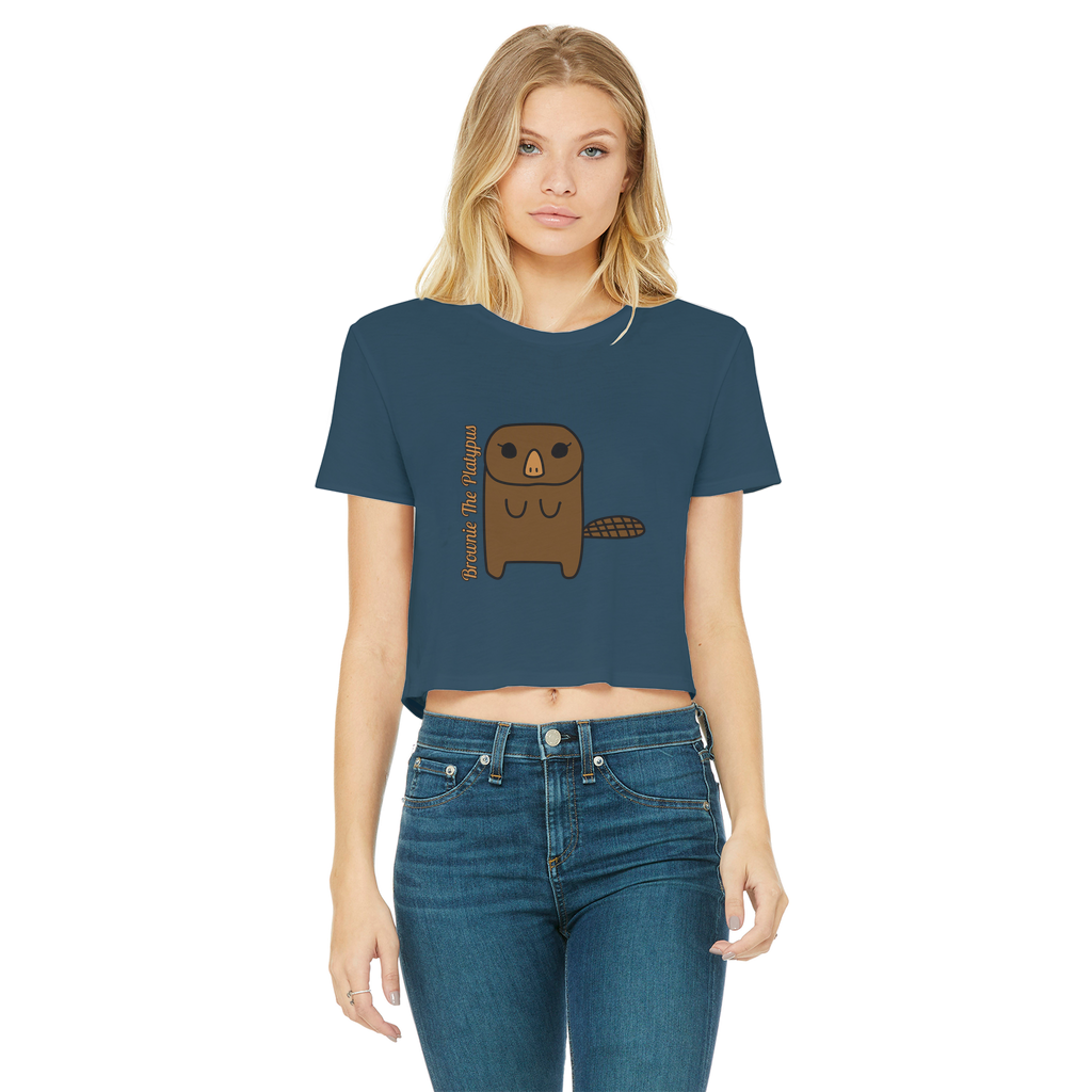 Brownie The Platypus - Women's Cropped Top