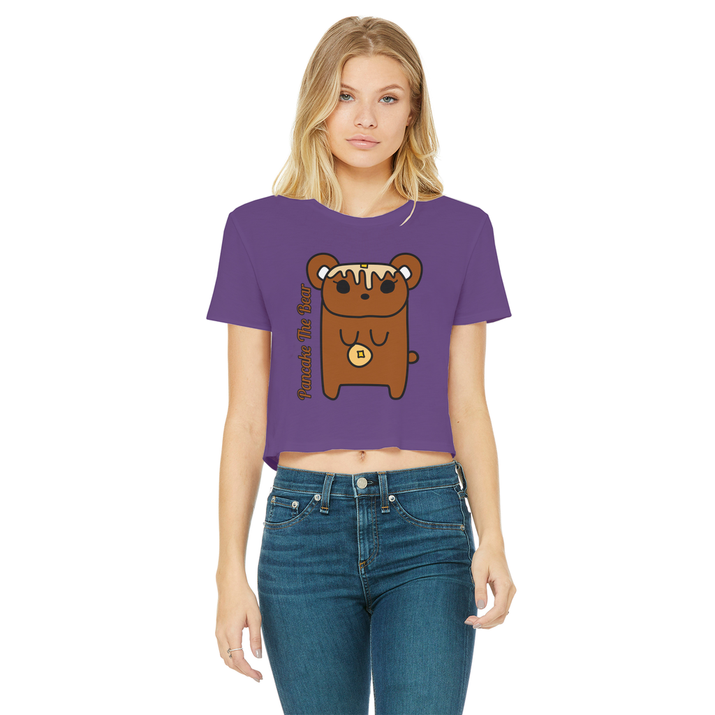 Pancake The Bear - Women's Cropped Top