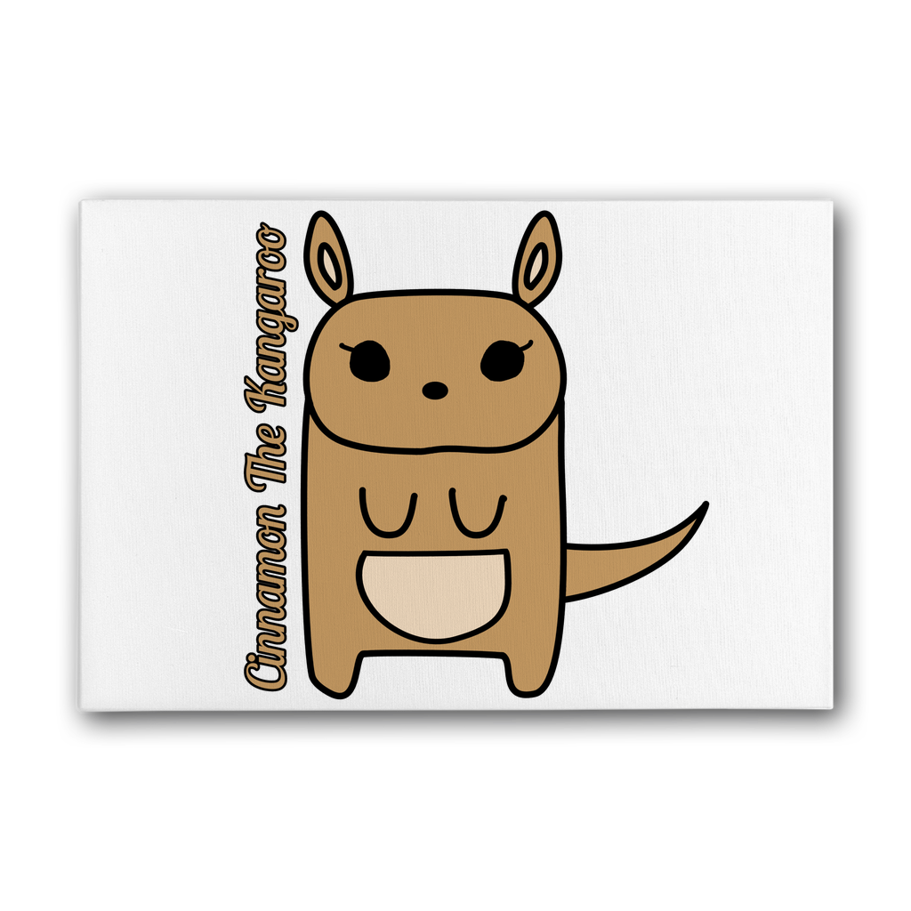 Cinnamon The Kangaroo - Premium Stretched Canvas