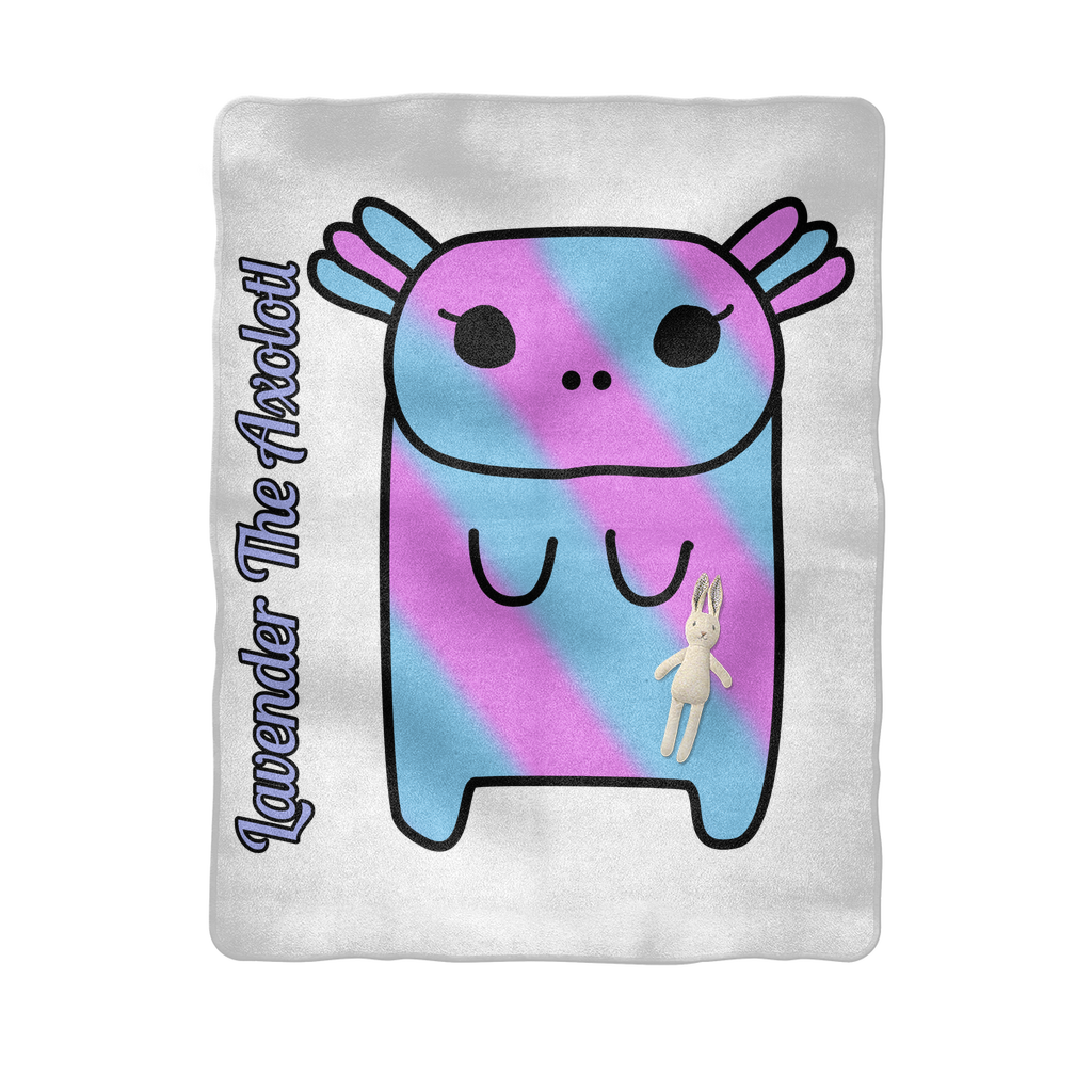 Lavender The Axolotl - Baby Blanket