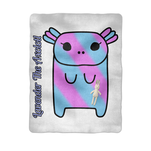 Lavender The Axolotl - Baby Blanket