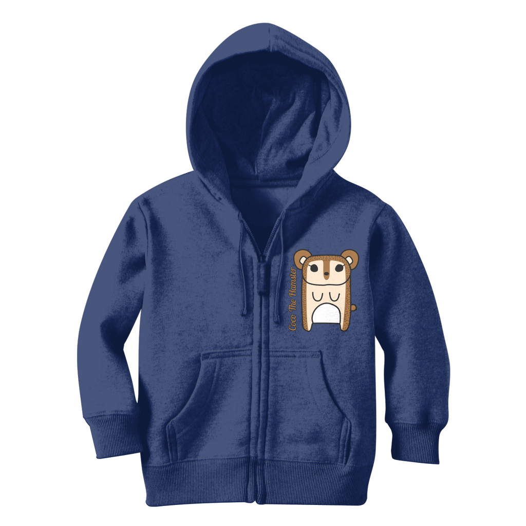 Coco The Hamster - Classic Kids Zip Hoodie