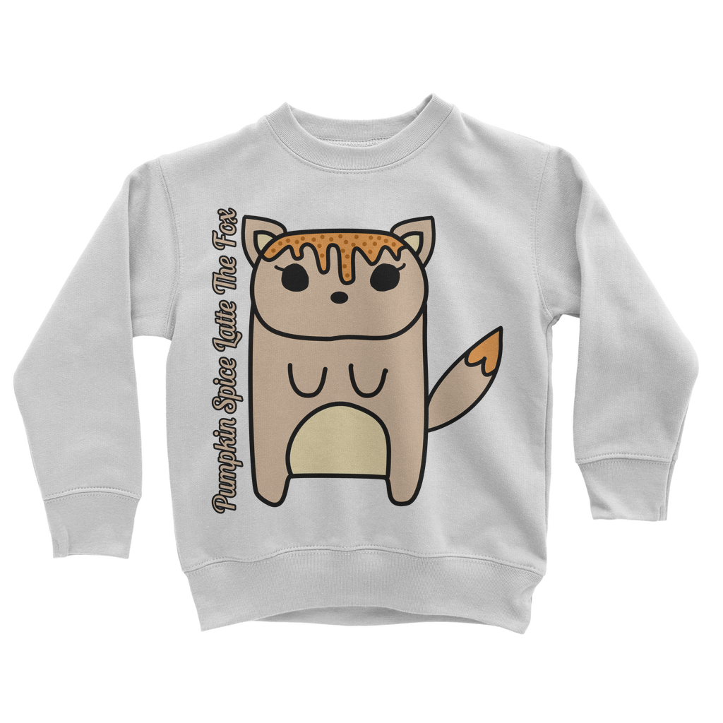 Pumpkin Spice Latte The Fox - Classic Kids Sweatshirt