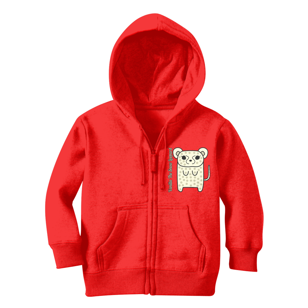 Vanilla The Snow Leopard - Classic Kids Zip Hoodie