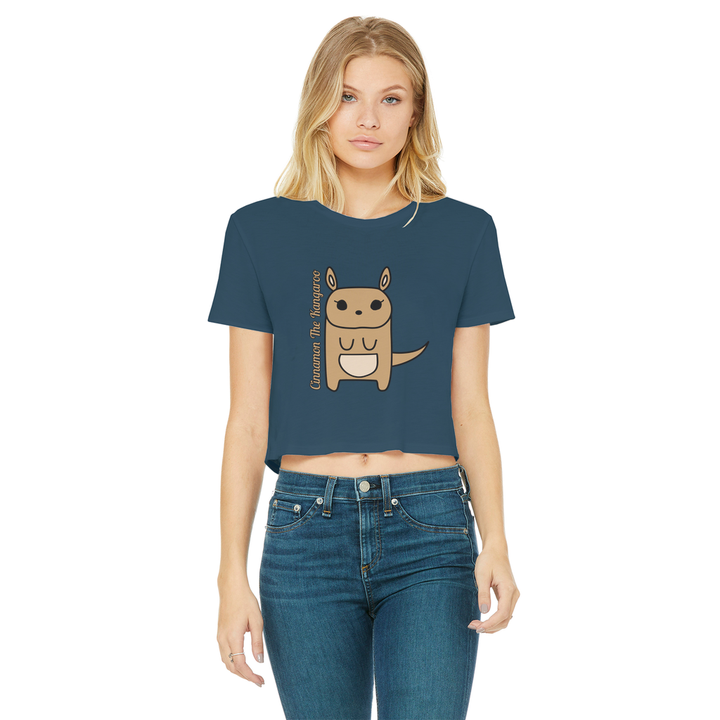 Cinnamon The Kangaroo - Women's Cropped Top