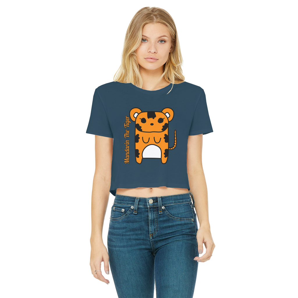 Mandarin The Tiger - Women's Cropped Top