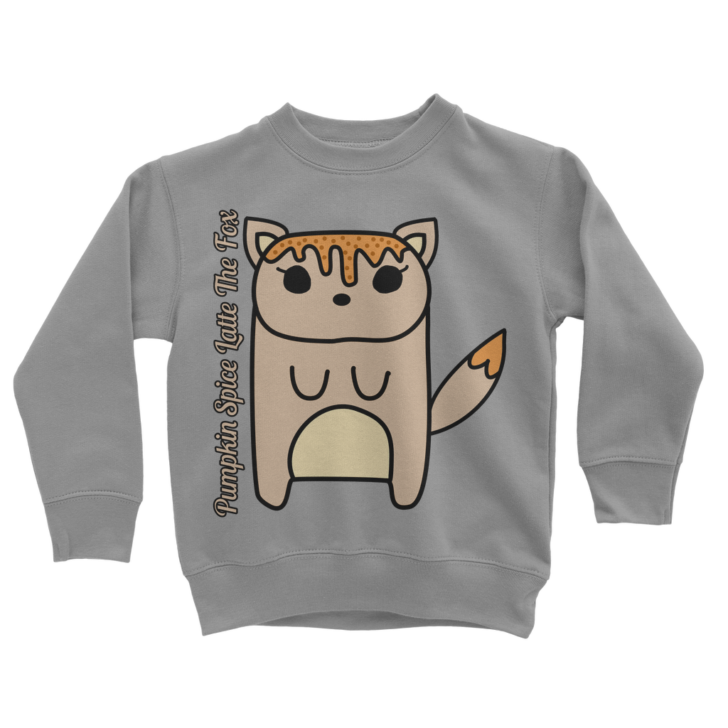 Pumpkin Spice Latte The Fox - Classic Kids Sweatshirt