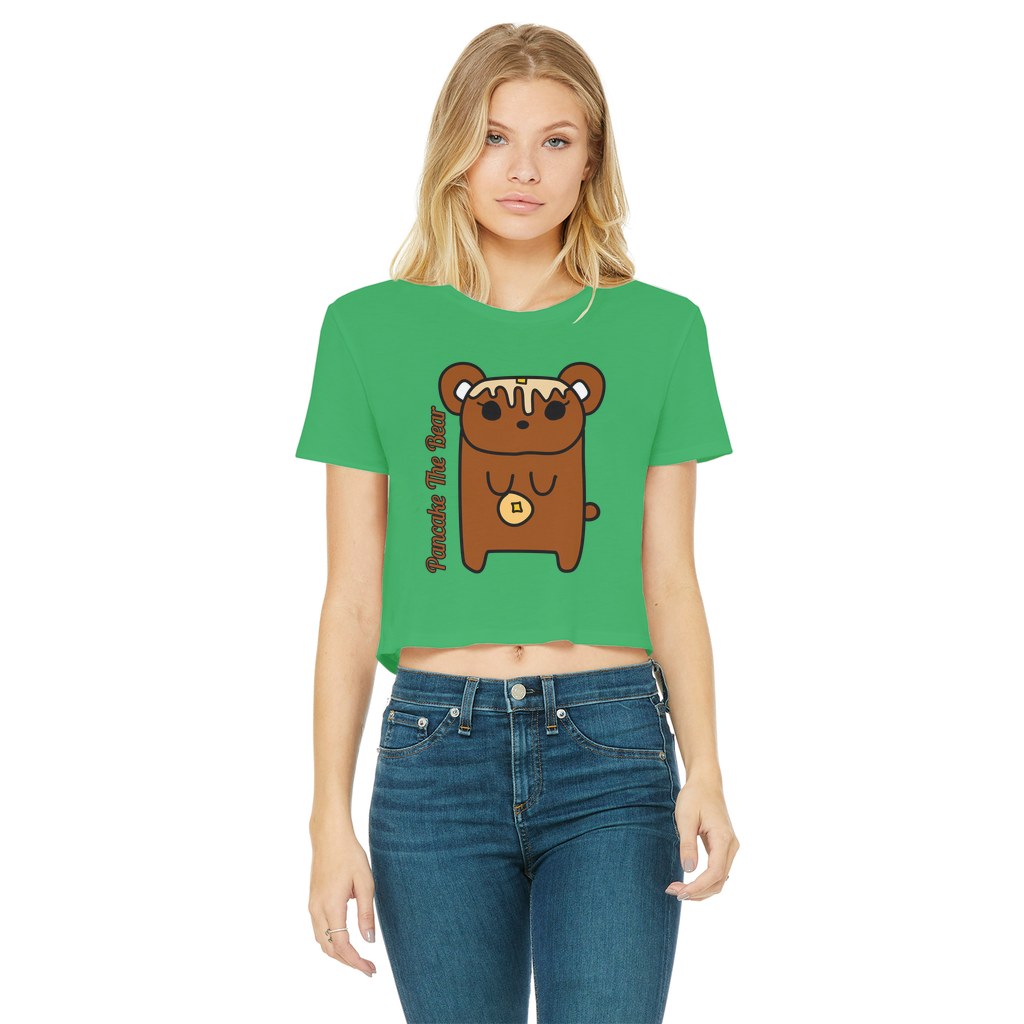 Pancake The Bear - Women's Cropped Top