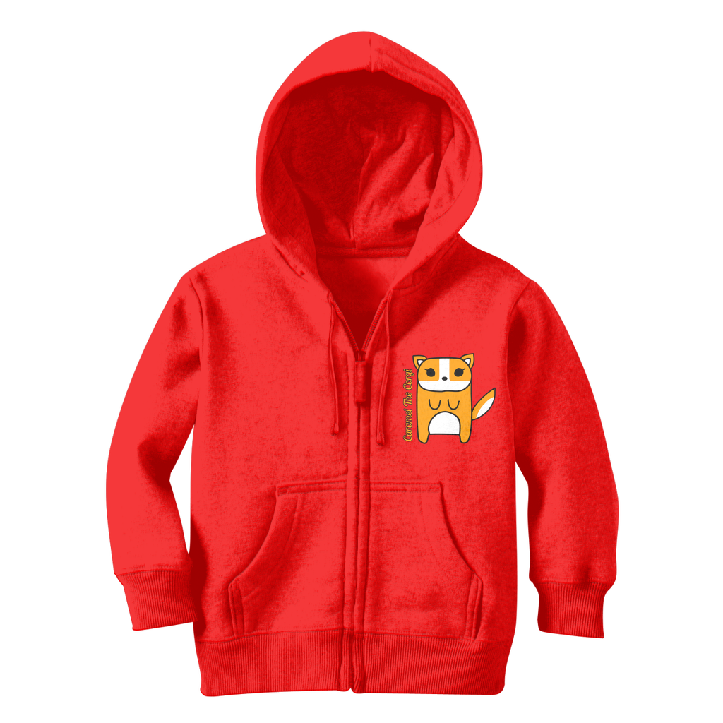 Caramel The Corgi - Classic Kids Zip Hoodie