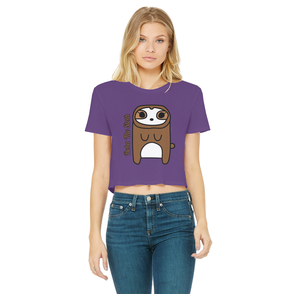 Boba The Sloth - Women's Cropped Top