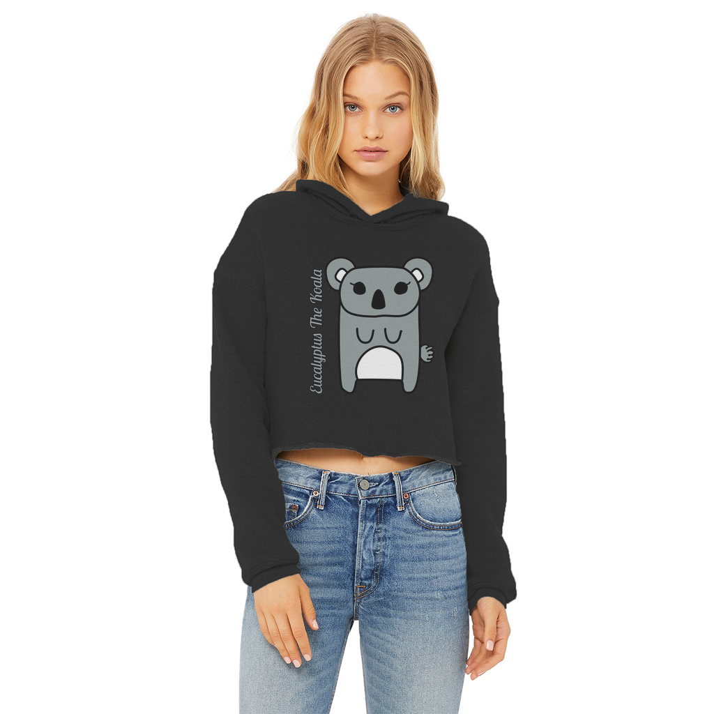 Eucalyptus The Koala - Ladies Cropped Hoodie