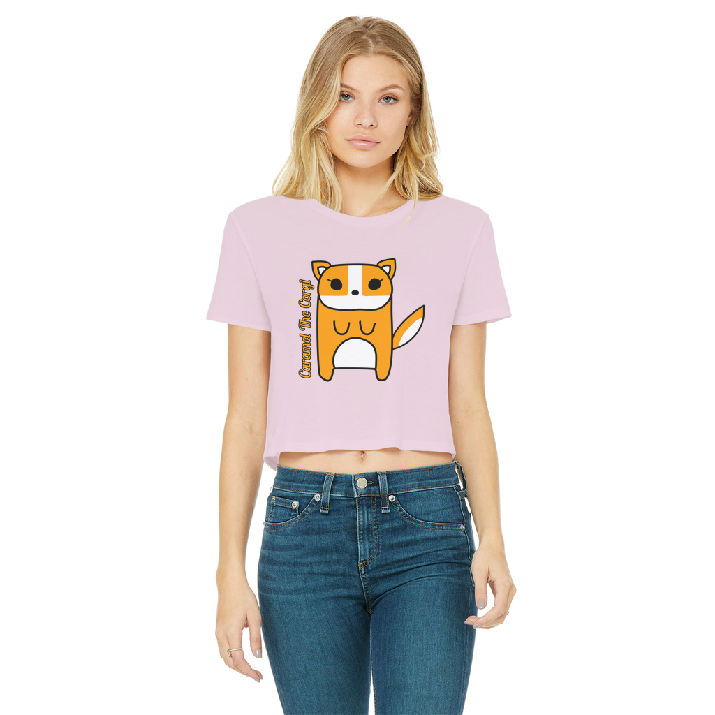 Caramel The Corgi - Women's Cropped Top