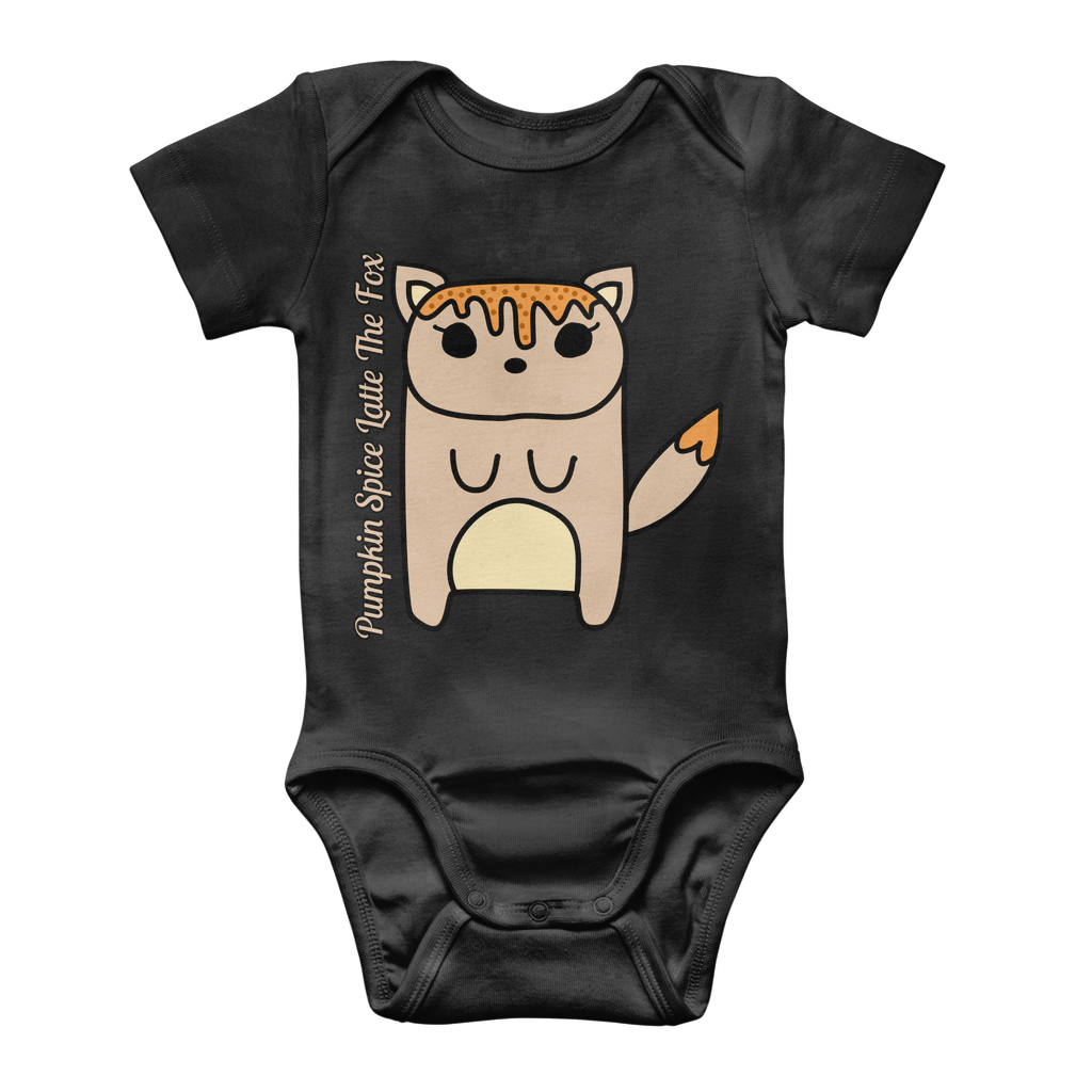 Pumpkin Spice Latte The Fox - Classic Baby Bodysuit