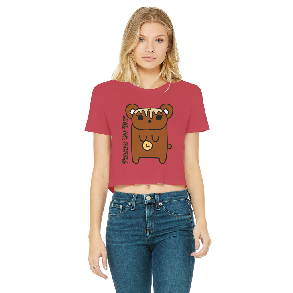 Pancake The Bear - Women's Cropped Top