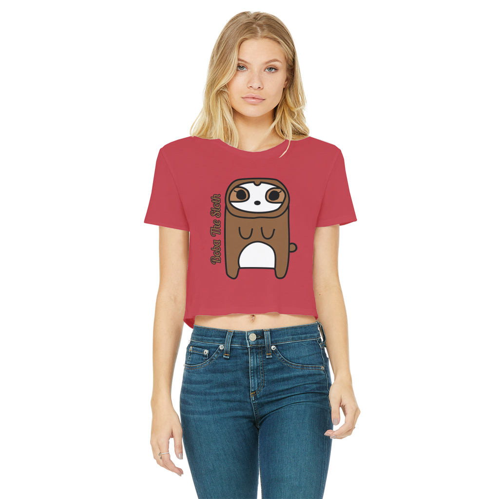 Boba The Sloth - Women's Cropped Top