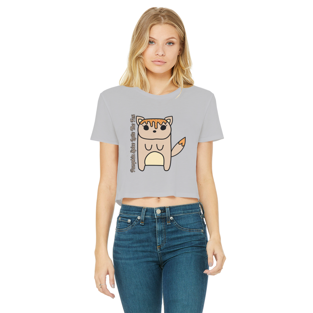 Pumpkin Spice Latte The Fox - Women's Cropped Top