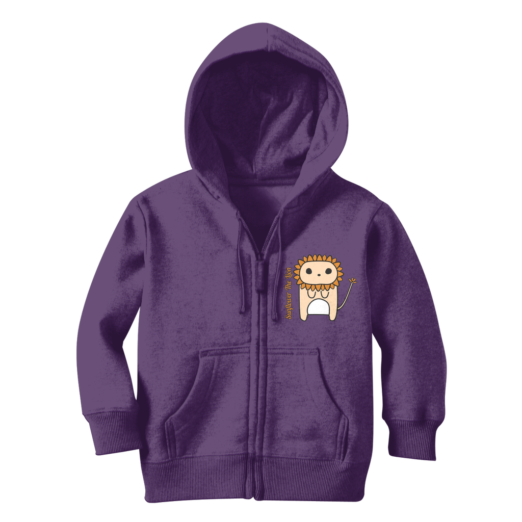 Sunflower the Lion - Classic Kids Zip Hoodie