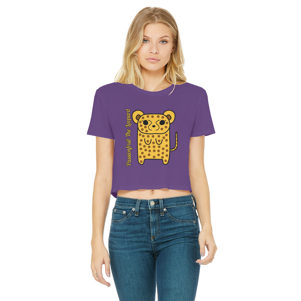 Passionfruit The Leopard - Women's Cropped Top