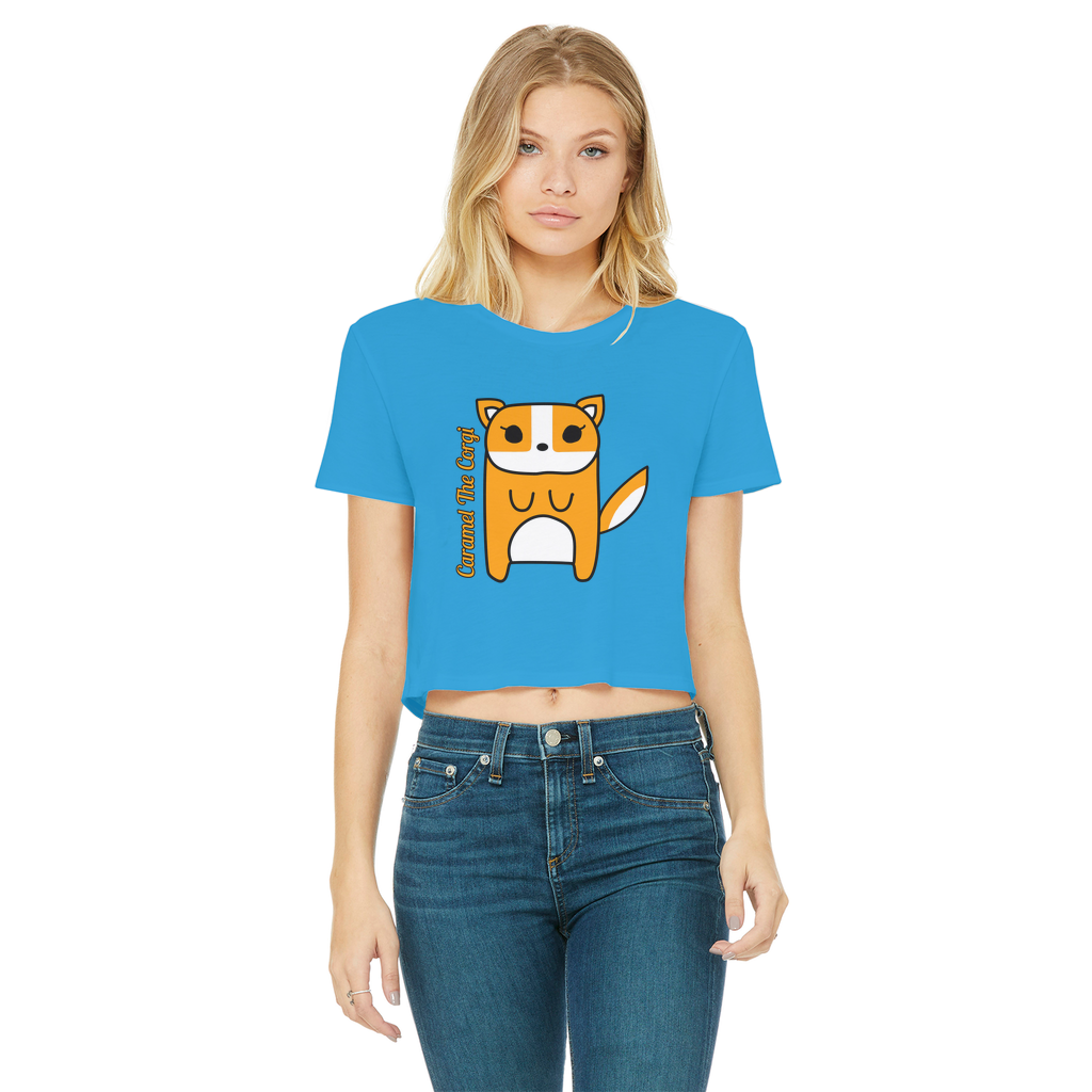 Caramel The Corgi - Women's Cropped Top