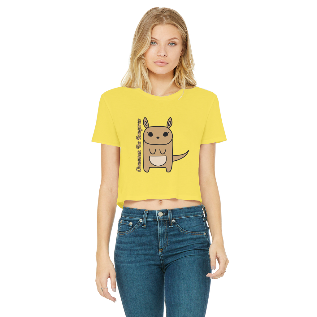 Cinnamon The Kangaroo - Women's Cropped Top