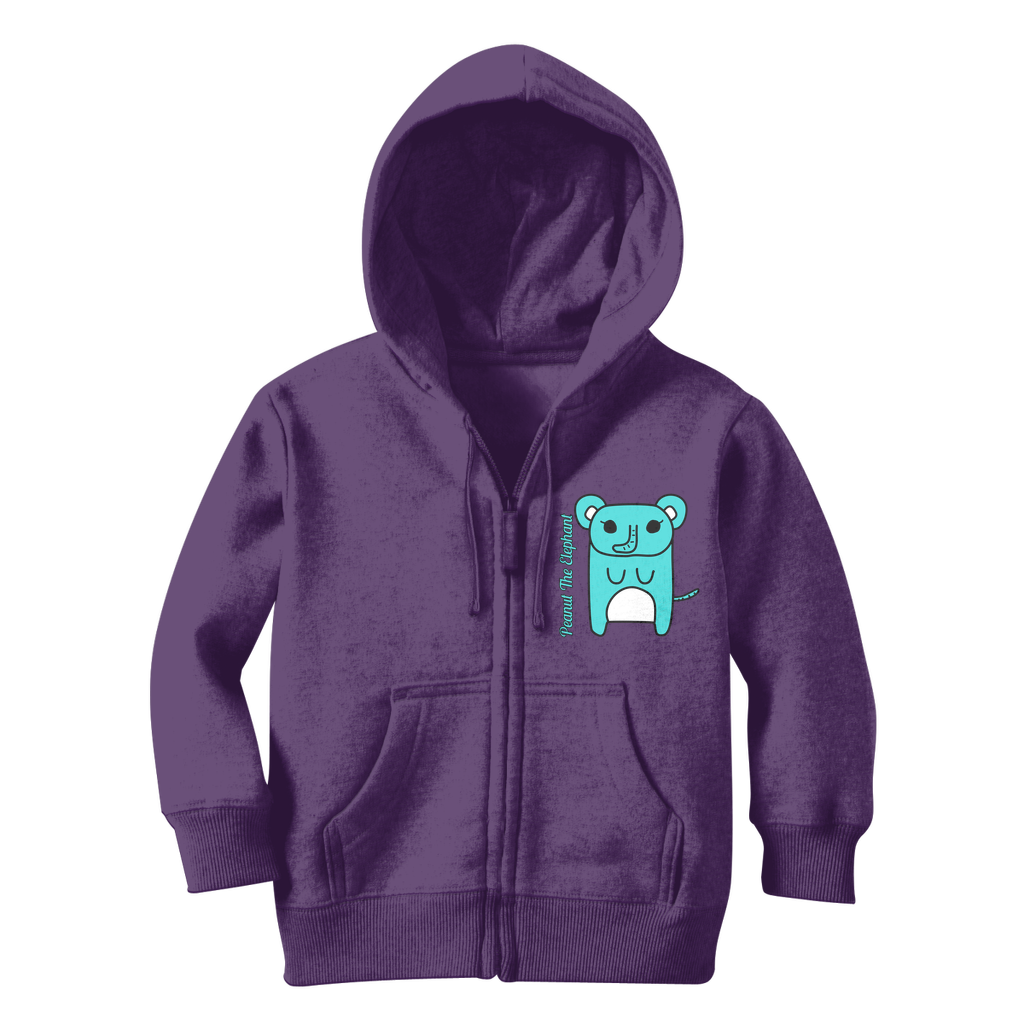 Peanut The Elephant - Classic Kids Zip Hoodie