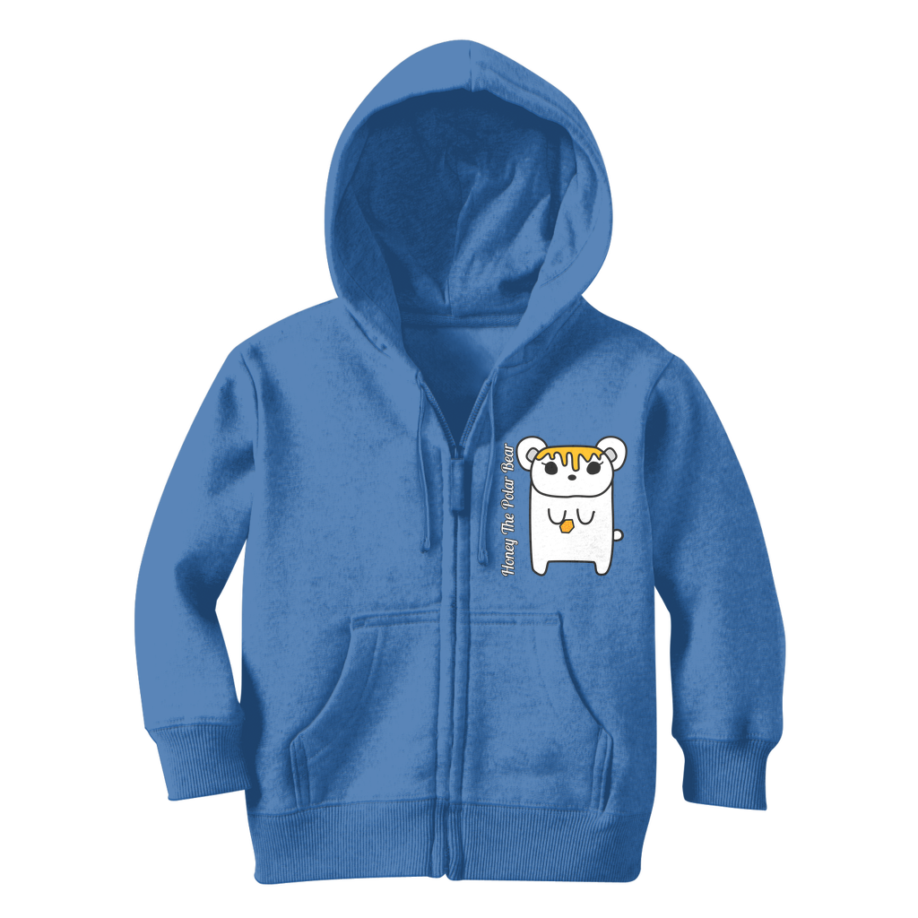 Honey The Polar Bear - Classic Kids Zip Hoodie