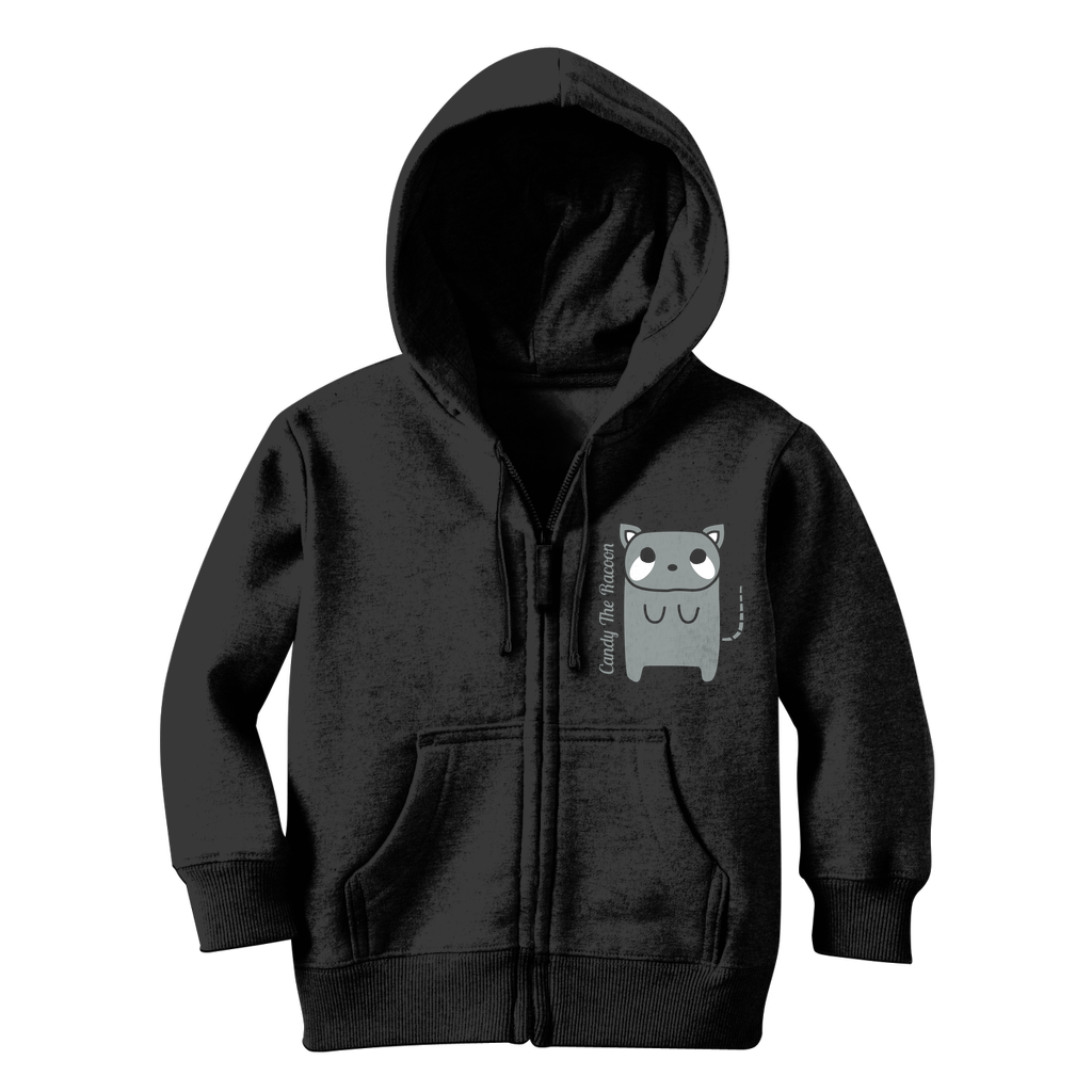 Candy The Racoon - Classic Kids Zip Hoodie