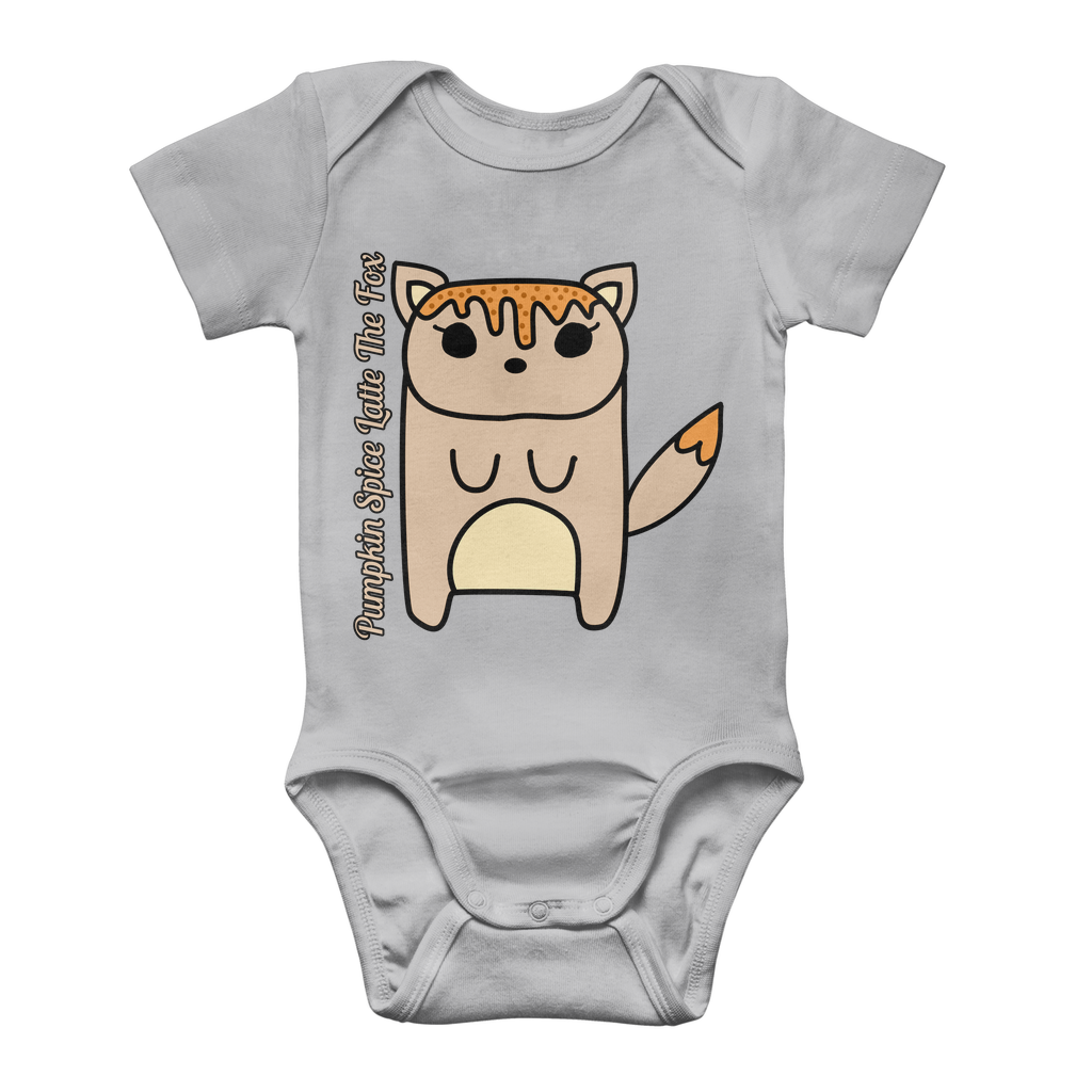 Pumpkin Spice Latte The Fox - Classic Baby Bodysuit