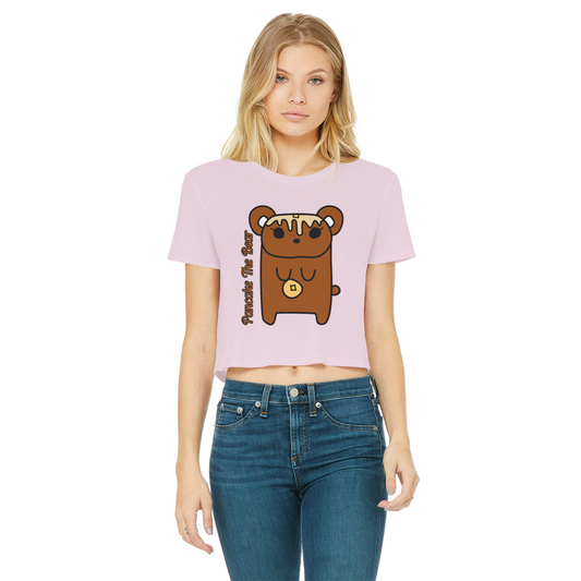 Pancake The Bear - Women's Cropped Top