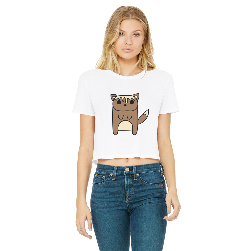 Almond Latte - Women's Cropped Top