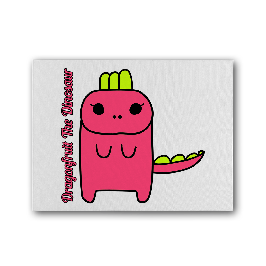 Dragonfruit The Dinosaur - Premium Stretched Canvas