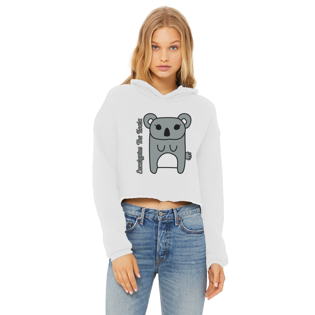 Eucalyptus The Koala - Ladies Cropped Hoodie