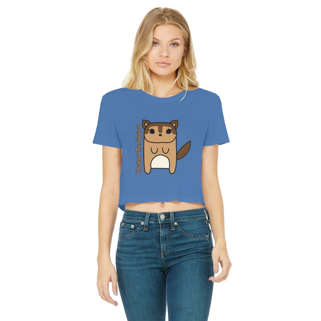 Chestnut The Squirrel - Women's Cropped Top