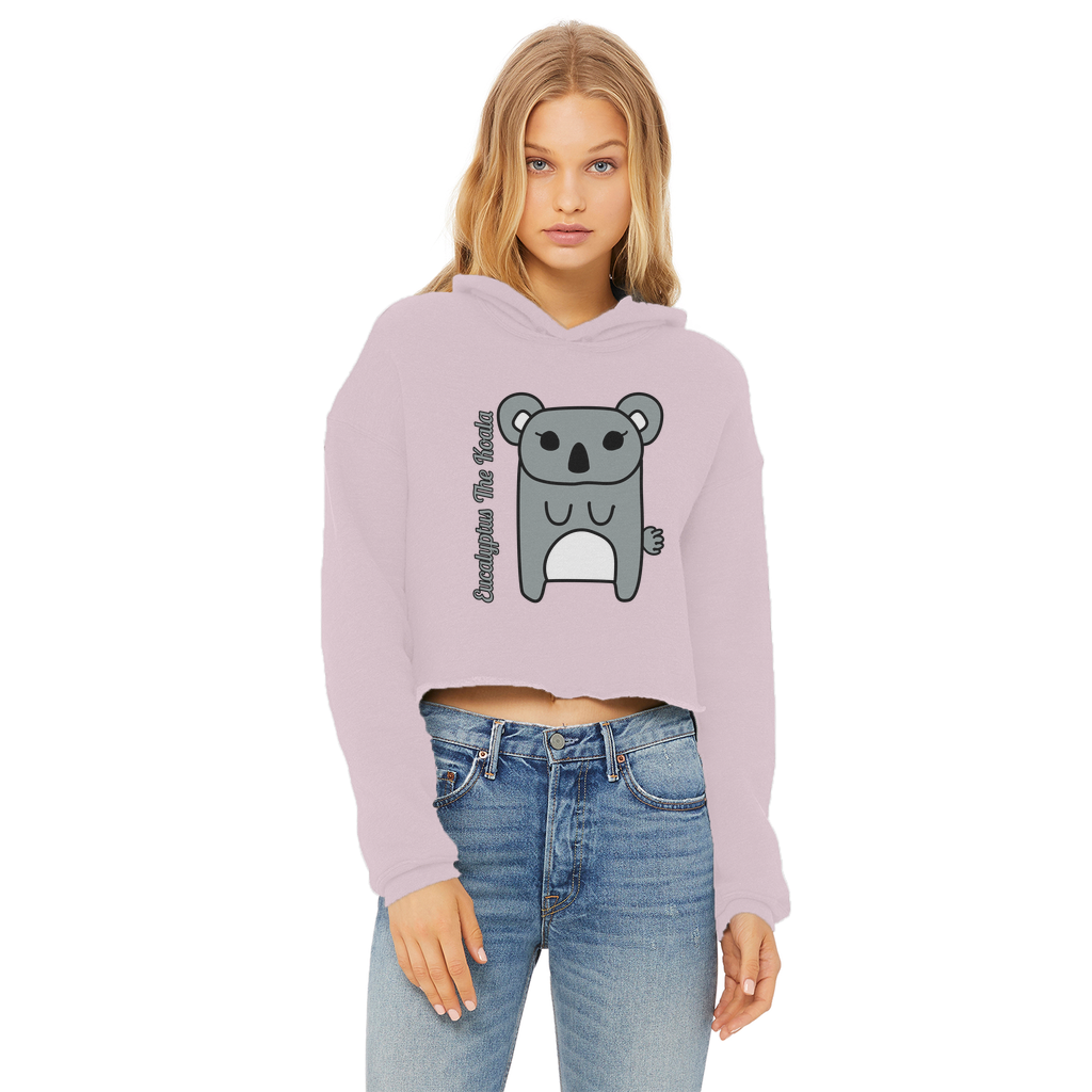 Eucalyptus The Koala - Ladies Cropped Hoodie