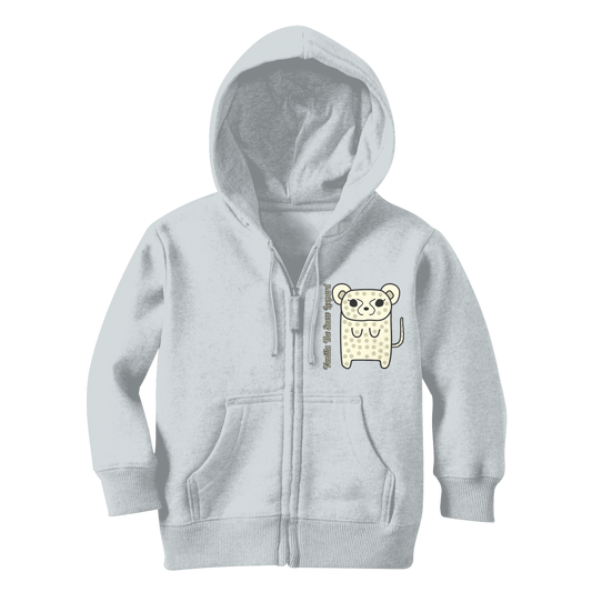 Vanilla The Snow Leopard - Classic Kids Zip Hoodie