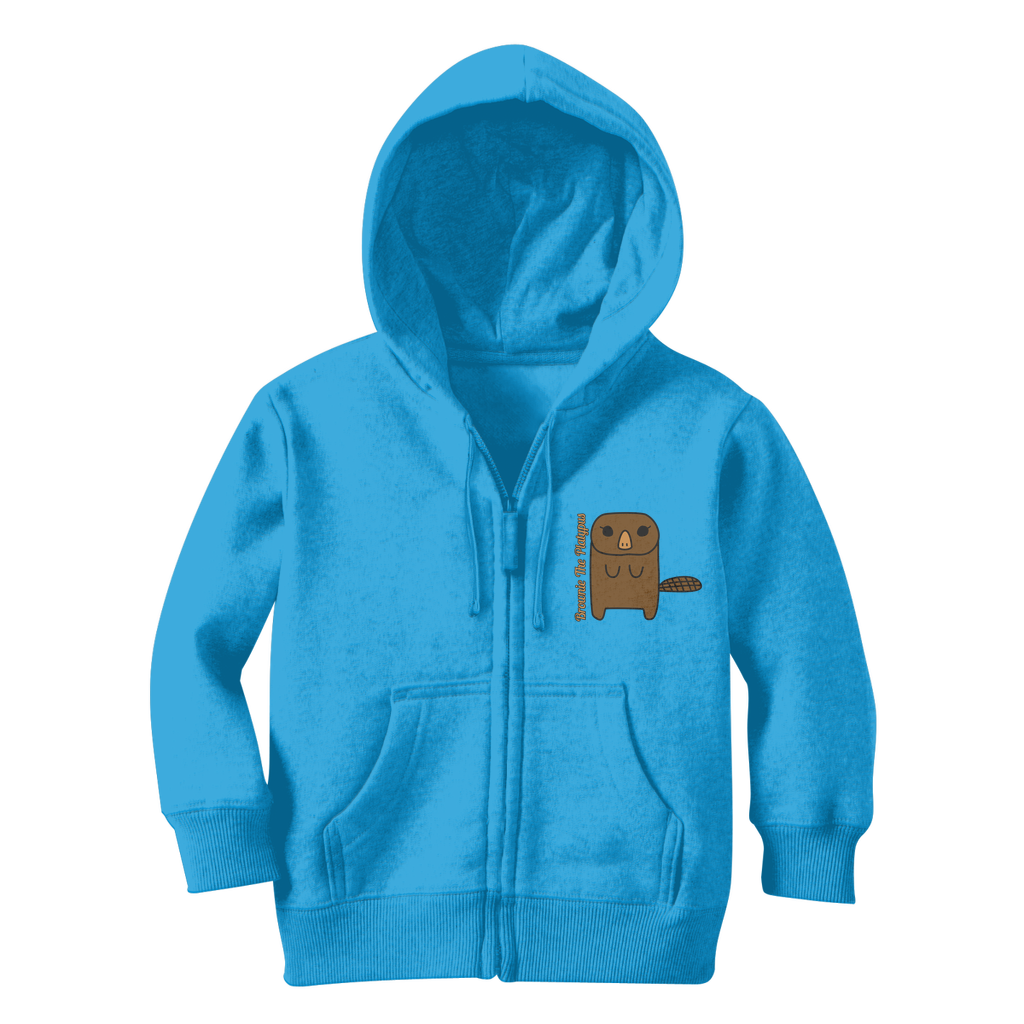 Brownie The Platypus - Classic Kids Zip Hoodie