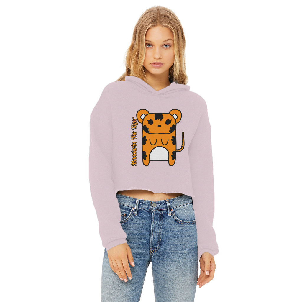 Mandarin The Tiger - Ladies Cropped Hoodie