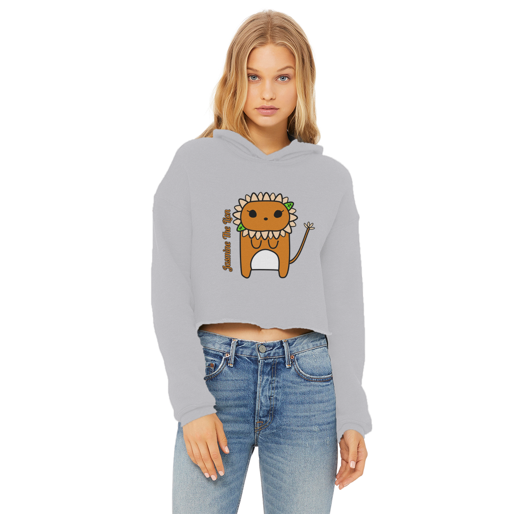 Jasmine The Lion - Ladies Cropped Hoodie