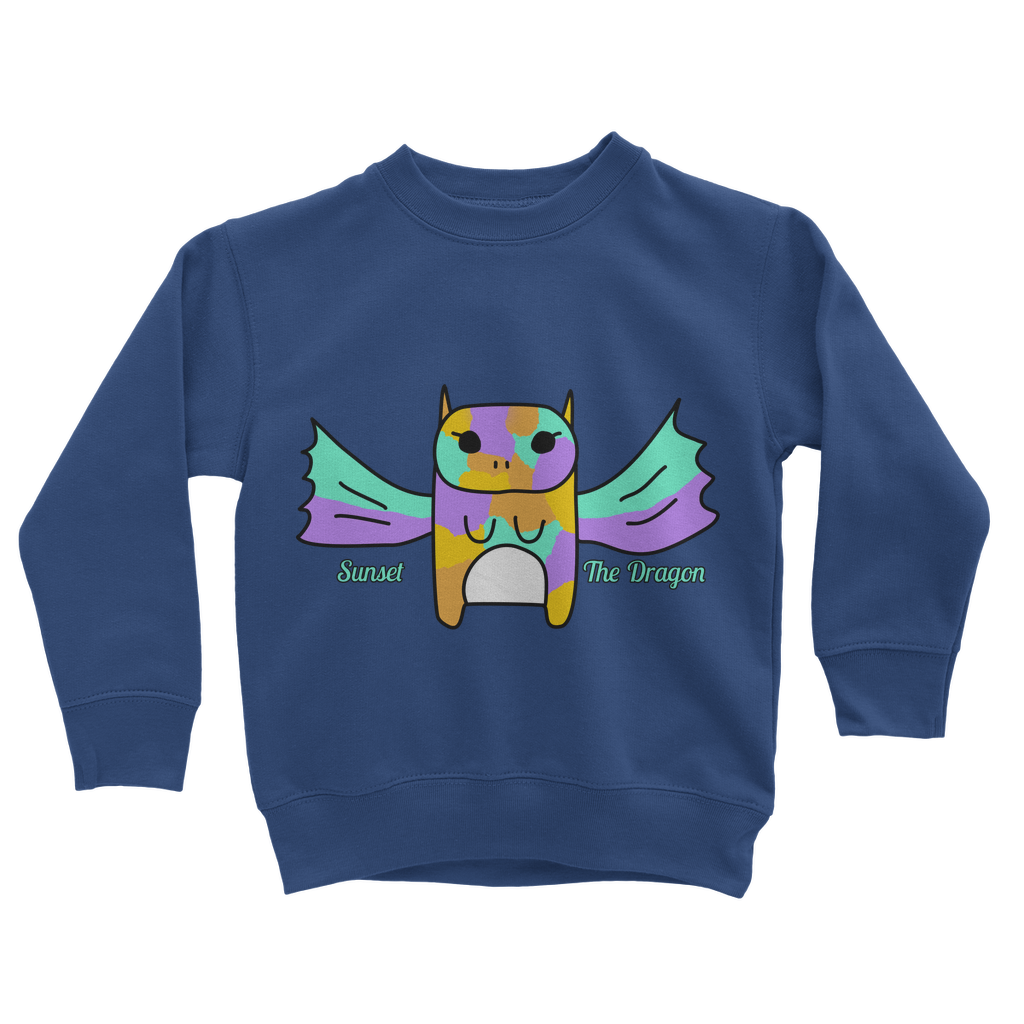 Sunset The Dragon - Classic Kids Sweatshirt