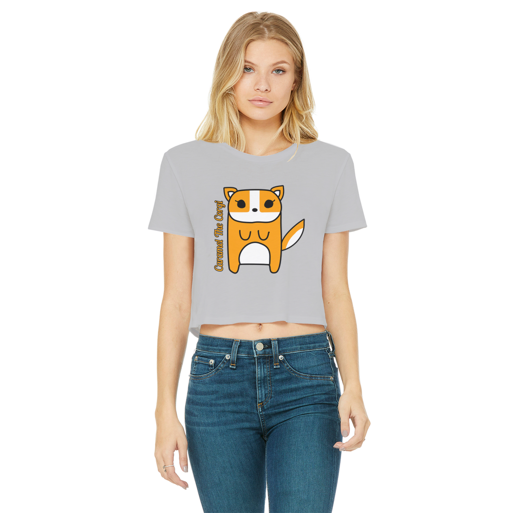 Caramel The Corgi - Women's Cropped Top