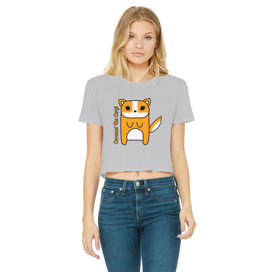 Caramel The Corgi - Women's Cropped Top