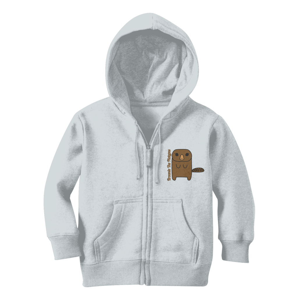 Brownie The Platypus - Classic Kids Zip Hoodie