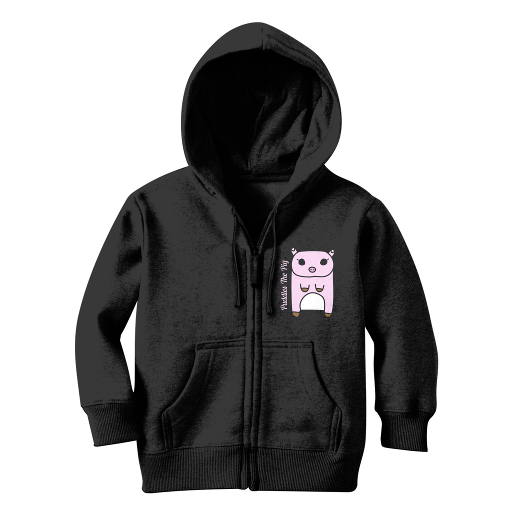 Puddles The Pig - Classic Kids Zip Hoodie